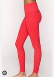 SPIRITUAL GANGSTER SELF LOVE STRAWBERRY RED LEGGINGS SIZE M/L