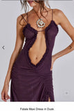 JADED LONDON FATALE MAXI DRESS IN DUSK SIZE 8 / UK12