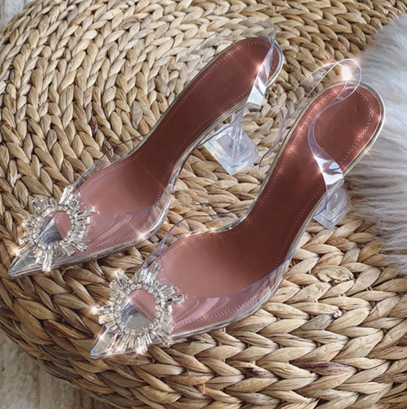 PIXIE CRYSTAL SLING BACK