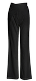 BLACK LOOSE FIT WRAP AROUND WAIST PANTS