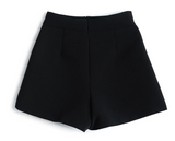 BLACK 4 PIN DRESS SHORTS