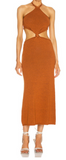 SANDS HALTER CUT OUT SIDES LONG DRESS